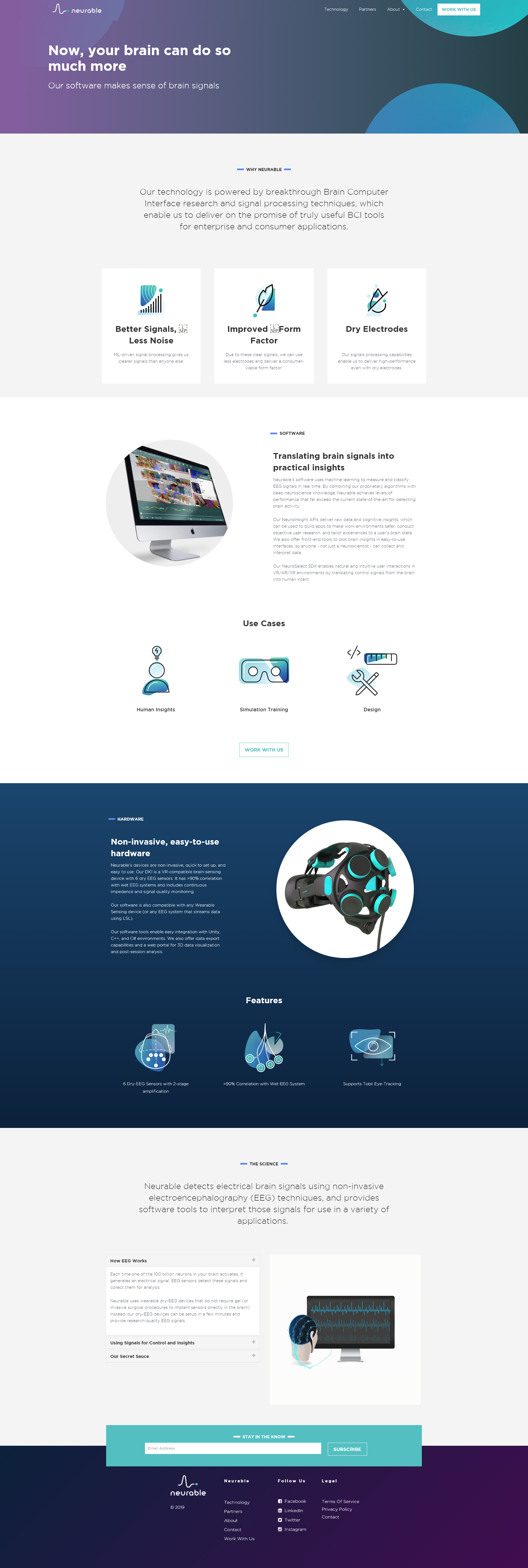 Neurable Enterprise Website Development and Design Project