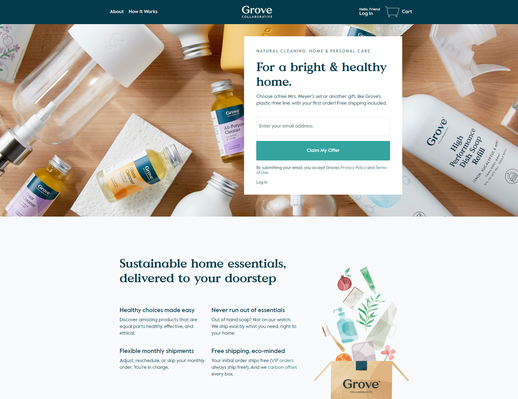 Sustainable home essentials, delivered to your doorstep