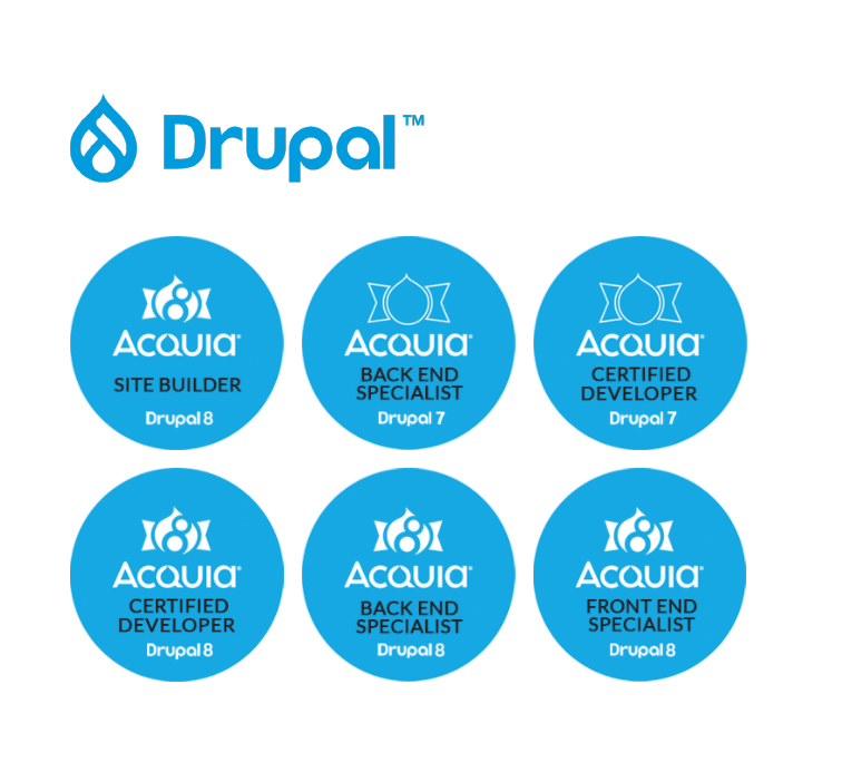 WDB Agency drupal certificates badges acquia